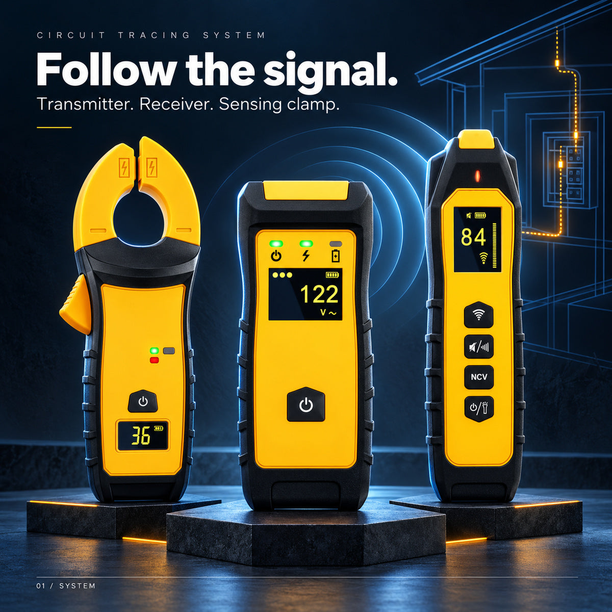 YL02 Electrical Circuit Tracer and Breaker Finder
