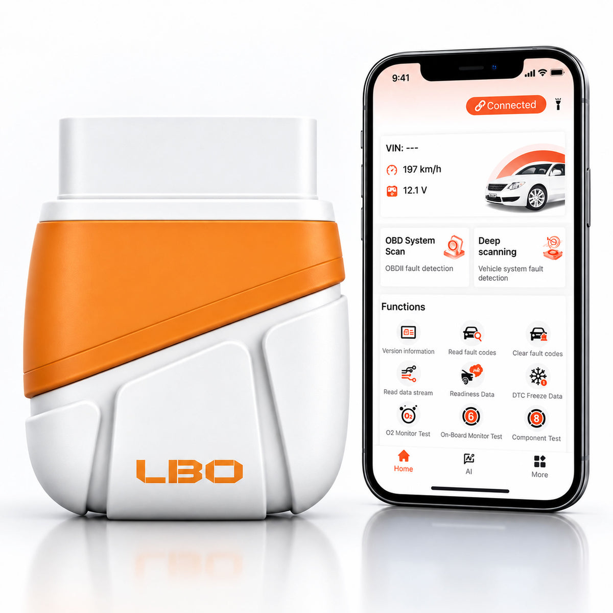 V800 OBD2 Scanner Bluetooth, for Engine ABS & SRS Diagnostics