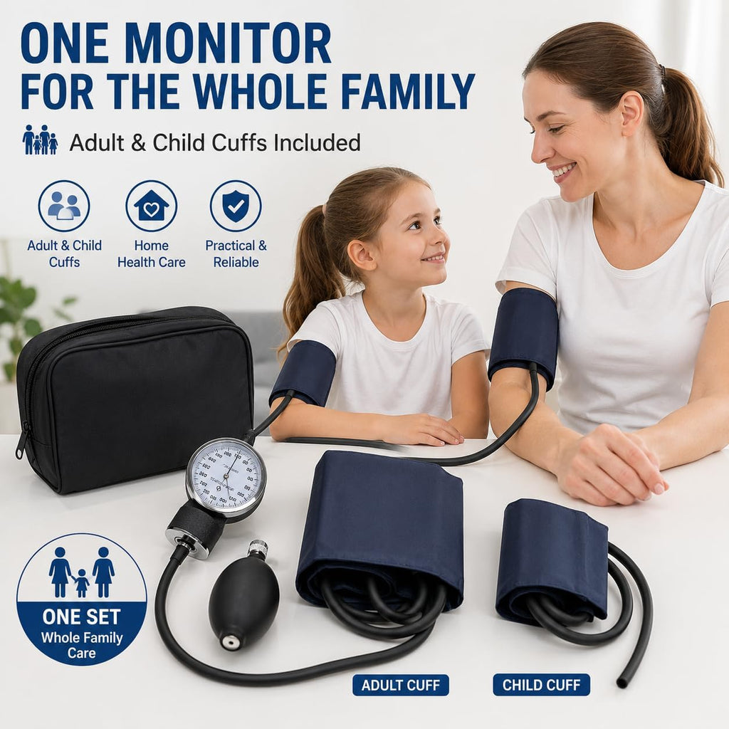 Manual Blood Pressure, Fit for M/L/XL Size Adults Kid Carrying Case