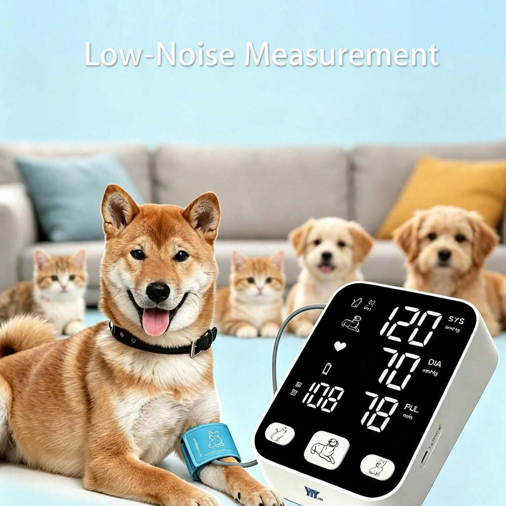 DD010 Pet Blood Pressure Monitor, 3 Sizes Cuffs for Dog/Cat